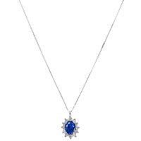 Collana Gazzola Donna Contorno in Oro bianco Zaffiro FC-GC-ZN5X4..00